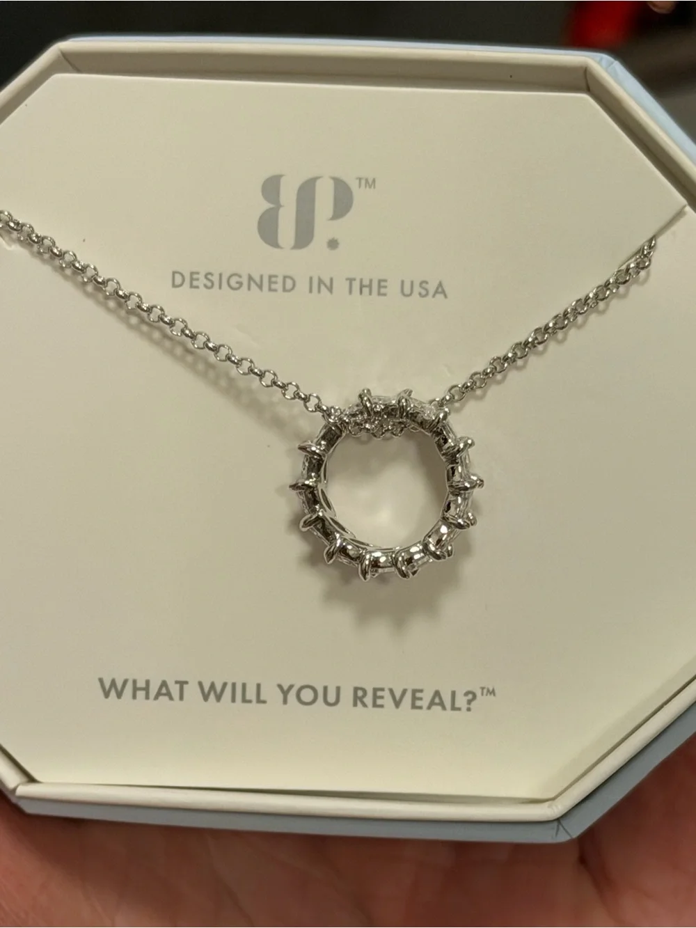 BP NWT Diamond CZ Ring Necklace